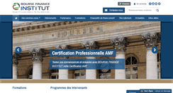 Desktop Screenshot of boursefinanceinstitut.com